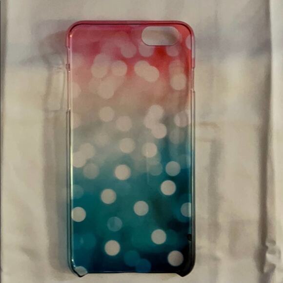 iPhone 6 Plus rainbow dot snap on case w/ cable - Picture 5 of 9
